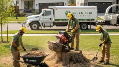 Professional stump removal service in Oshkosh, WI improving yard safety and curb appeal