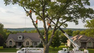 Professional tree removal service in Oshkosh WI by certified arborists safely clearing trees